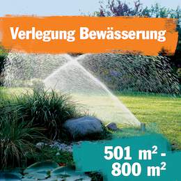 1256639 - Bewässerungssystem-Verlegung: 501 bis 800 m²
